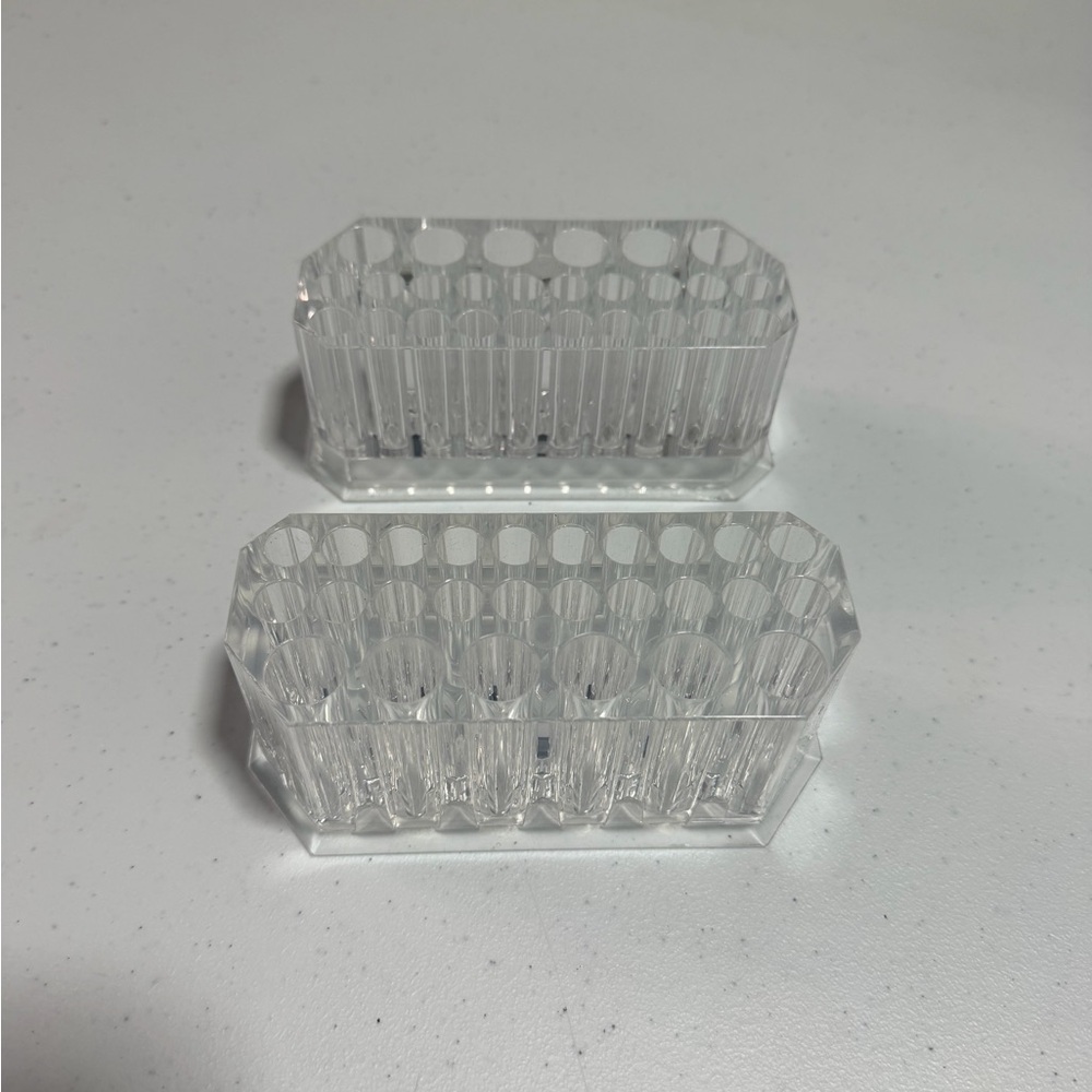 Clear Acrylic Lipliner or Eyeliner Organizer Duo